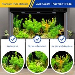 Aquarium Background & Fish Tank Background – Ultra HD Static Cling, Tape-F