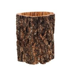 5.89 Inch Wood Reptile Hideout, Light Brown Hollow Log Reptile Hides, Tree Tr…