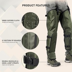 G2 GO2GETHER Snake Gaiter, Durable Snake Guard Gaiters for Hunting, Waterproo…