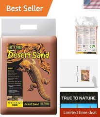 10-Pound All-Natural Red Sand for Reptiles & Small Pets – Enhances Terrariums
