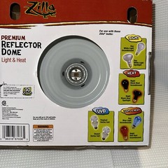 Zilla Premium Reflector Dome Light & Heat 8.5in Black