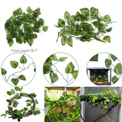 Hamiledyi Bearded Dragon Tank Accessories Lizard Large Hammock Jungle Green