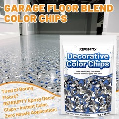 Blend Decorative Color Chips, 3-5MM Epoxy Floor Flakes Chips – Stone Carpet E…
