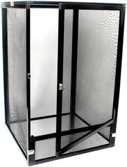 Detachable Reptile Habitat Tank Terrarium Aluminium Air Screen Cage Front Openin
