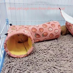 Rat Ferret Hammock Toys Cage Accessories, Guinea Pig Hideout Tunnel, Warm Bed…