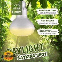 2-Pack Reptile Heat Bulb UVA Daylight Lamp for Lizards Snakes