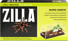 Micro Habitat Terrarium, Terrestrial, with Locking Latch, for Isopods, Spiders,