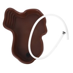 Light Brown Large Turtle Bathing Pool ABS Durable Reptile Soaking Tub