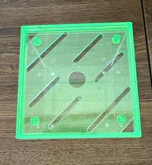 Tarantula Cribs 3” Glow Cube Acrylic Enclosure Neon Green Sling Spider Web Vent