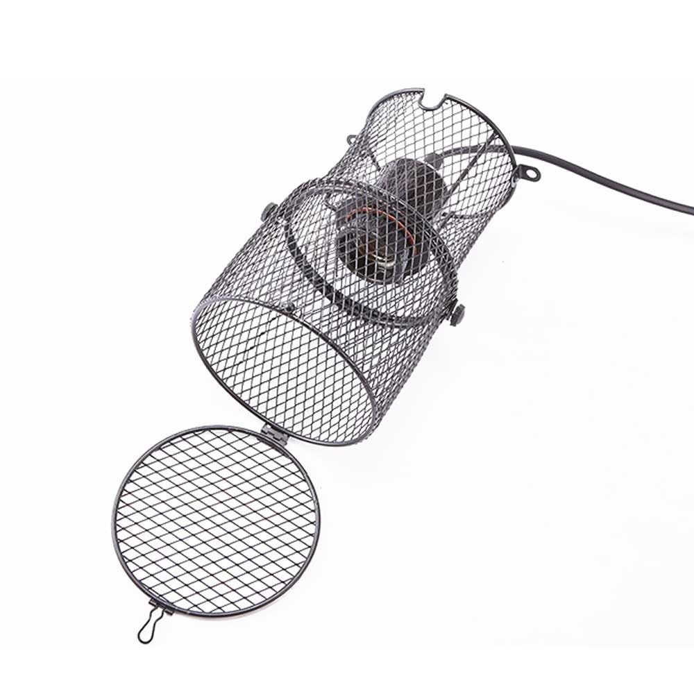 Reptile Heat Lamp Holder with Anti-hot Bracket Pet Heat Lamp Lampshade Holder…