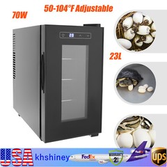 23L Digital Reptile Egg Incubator 10-40°C Scientific Hatcher Led Display Black