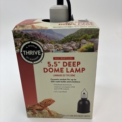 Thrive 5.5″ Deep Dome Lamp For Reptiles 6 ft Cord, On/Off Switch New