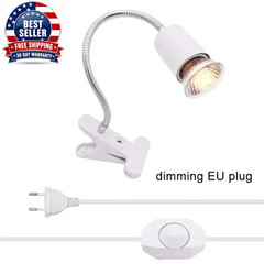 50W Halogen Bulb Included Reptile Heat Lamp Adjustable Gooseneck Aquarium Tank H