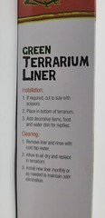 Zilla Green Terrarium Liner 40/50 Gallon Tanks – (17.25″L x 35.25″W)