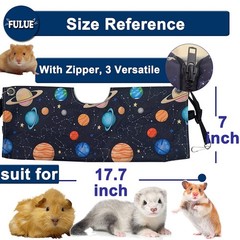 Ferret Rat Hammock Tent Hanging Tunnel Cage Accessories Set for Small Pets,Ca…