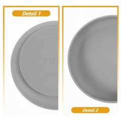 Scoop Plate Non Slip Plates for Disabled Anti-spill Dinner The Elderly Child