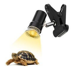 Reptile Heat Lamp with 50W UVA UVB Bulb Rotatable Clamp Light for Basking NEW US