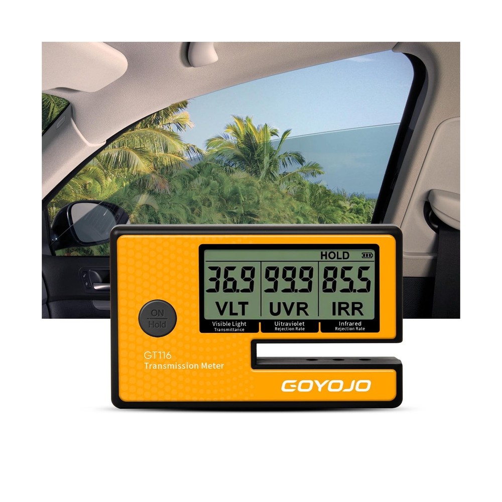 Labs Tint Meter Works on Side Windows, Digital Tint Solar Film Car Transmissi…