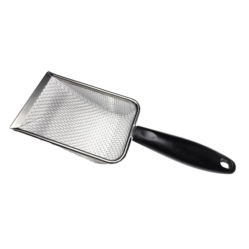 Stainless Steel Reptile Sand Substrate Scoops Shovel Sifter Mesh Metal Reptile