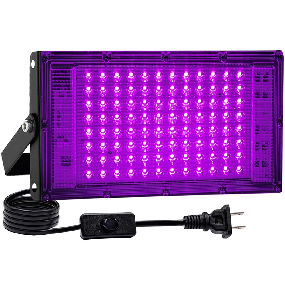 Akpgf 1 Pack 100W Black Light, LED Blacklight with US Plug and Switch,