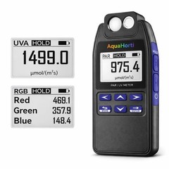 AH-Quantuv PAR Meter for Grow Lights, PPFD Meter 400-750nm with UVA Measureme…