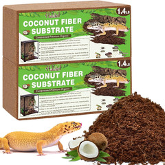 Coconut Coir Brick Reptile Bedding, 1.4lb Coco Fiber Terrarium Substrate