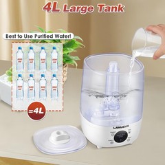 Reptile Humidifier with Humidity Control, Reptile Fogger with 4L Large Tank &…