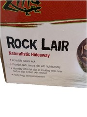 Zilla Extra Large Rock Lair, Naturalistic Hide, Supports Shedding and Egg-Laying