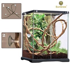 SunGrow 6 ft Reptile Vine for Terrarium, Flexible Climber Lizard Tank Decor,
