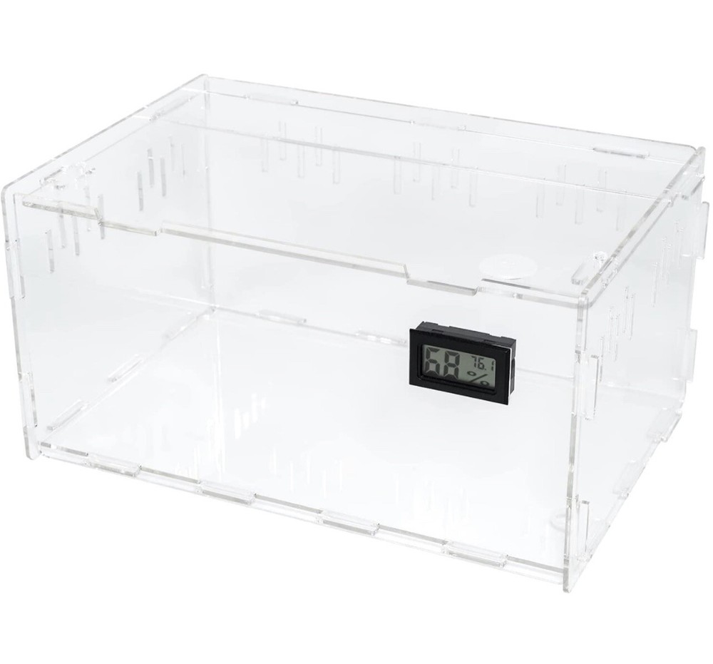 Reptile Terrarium Aquarium Breeding Tank Acrylic Reptile Feeding Box