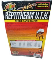ReptiTherm UTH Mat Heater 10-20 Gallon Reptile Terrarium 6″ x 8″ Heating Pad