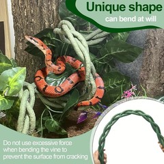 Reptile Vines,Flexible Reptile Climbing Jungle Vine Branch,Snake Climb