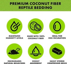 Coconut Husk Brick – Sustainable Organic Bedding Perfect for Tropical Reptiles