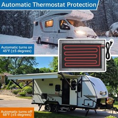 RV Tank Heater Pad 120V,12″x18″ RV Holding Tank Heater Pad w/Thermostat-2pk |…