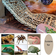 Bearded Dragon Hammock,Reptile Lounger Lizard Natural Seagrass Habitat Decor Rep