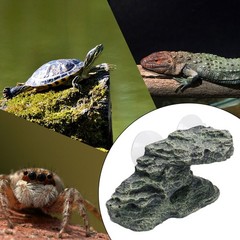 Resin Turtle Reptile Platform Basking Ramp Tank Water Aquatic Climb Ornament