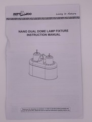 ReptiZoo Mini Duel Lamp Dome Dual-Bulb Fixture New Open Box