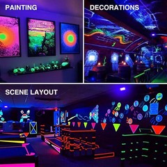 Onforu 2 Pack 60W LED Black Lights, Blacklight Flood Light with