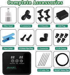 Reptile Misting System with Timer | Reptile Mister with 360°Adjustable Mistin…