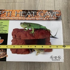 Zoo Med RH-8 Repti Heat Cave Gray Natural Looking Heated Shelter Reptile