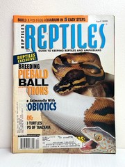 REPTILES MAGAZINE: BREEDING PIEBALD BALL PYTHONS, ETC; APRIL 1999