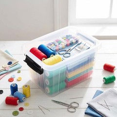 Small Plastic Storage Box, 6-Pack 3 Liter Storage Bins with Lid 3 L