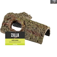 Stylish Medium Bark Bends Hideout for Reptiles – Easy Clean Terrarium Decor