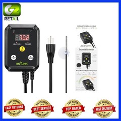 Safe and Reliable Digital Heat Mat Thermostat, 40-108°F, 1000W Certified