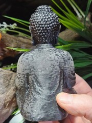 Buddha Hygrometer Statue, Temperature & Humidity, Pet Enclosure, Zen Decor, 5.5″