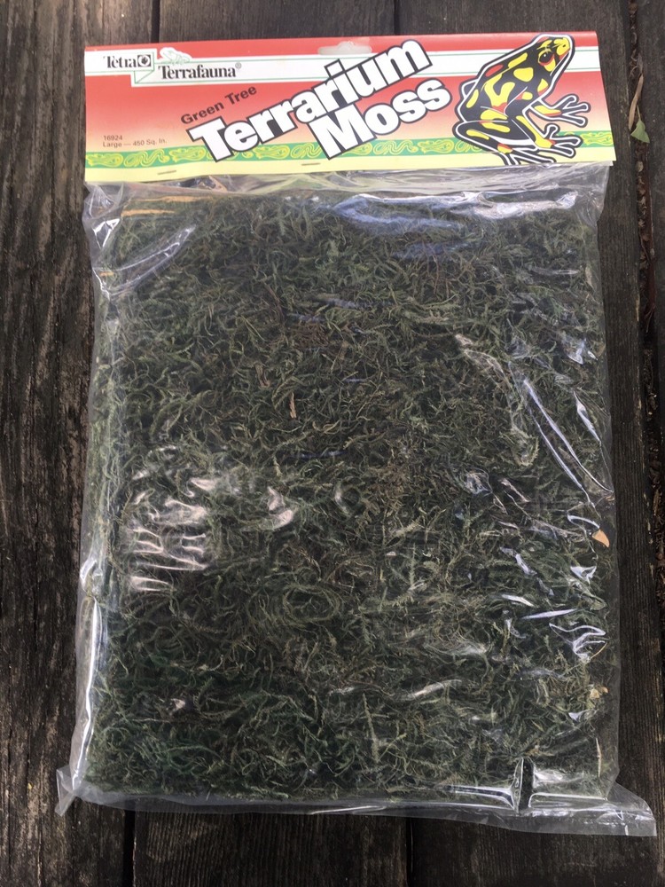 4 BagsTerrafauna Green Tree Terrarium Moss 450 Sq Inch Reptile Moss 1 Gallon Bag