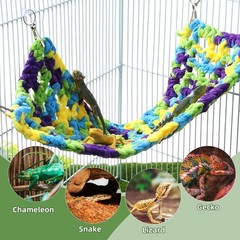 Reptile Accessories Bearded Dragon Furniture Beds for Dragons Lizard Hammock