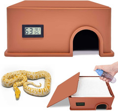 Reptile Hide Snake Hide,With a Humidification Groove Equipped with a Temperature