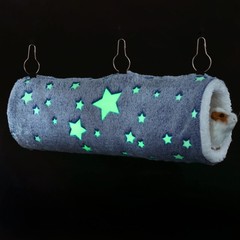Noctilucent Luminous Guinea Pig Rat Hammock Bunkbed Hanging Tunnel and Soft B…