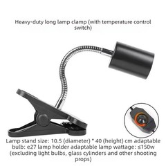 Adjustable Reptile Basking Light Stand for UVA UVB Heating Bulbs Turtle Lizard